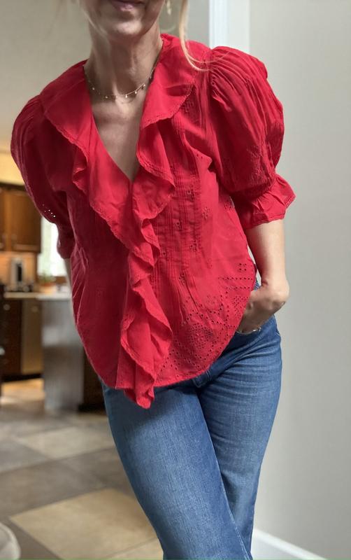 Customer photo for "Beautiful and comfortable top"