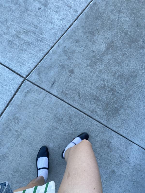 Customer photo for "solid flats but note the straps!!!"