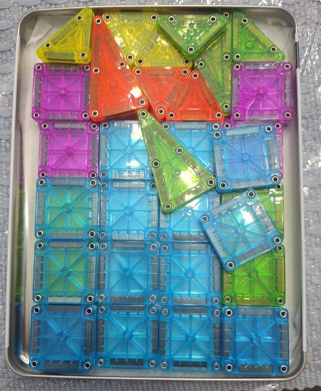 MAGNA-TILES® microMAGS Travel Set Deluxe 55-Piece Magnetic
