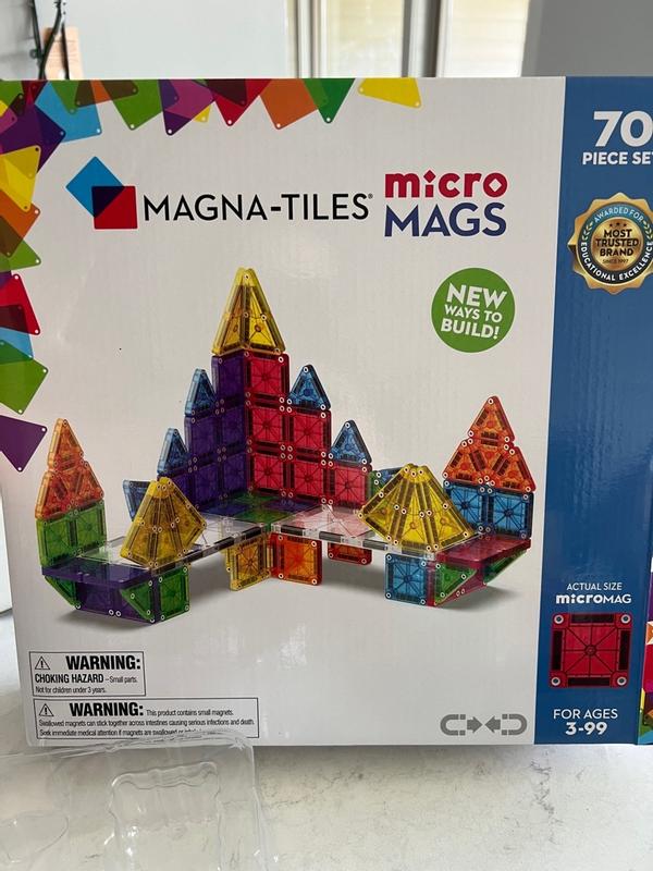 【新品未開封】MAGNA-TILES microMAGS 70ピース　ピタゴラス Amazon.com: MAGNA-TILES microMAGS 70-Piece Deluxe Magnetic