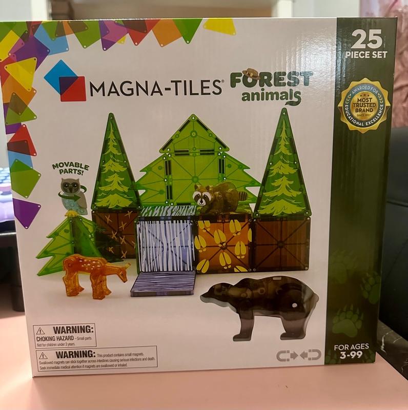 MAGNA-TILES 22225 deals Forest Animals , Raccoon , Bear , Owl , Deer , 25 Pieces Set