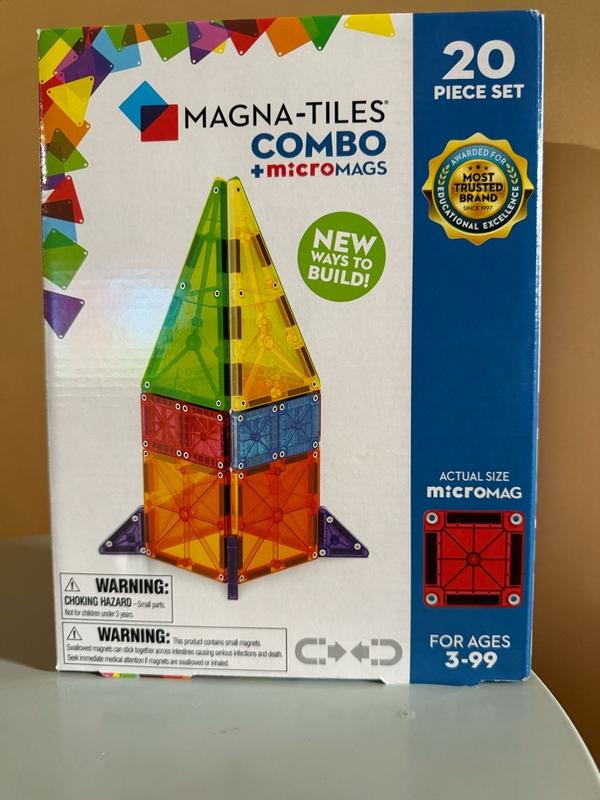 MAGNA-TILES® Combo 20-Piece Magnetic Construction Set, The