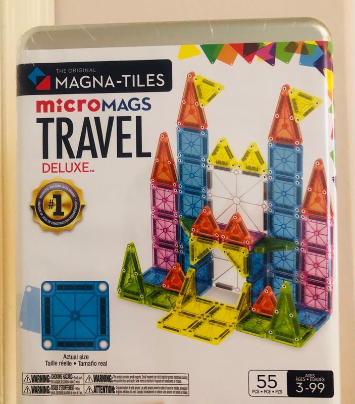 Magna-Tiles City Center Kit de Construction magnétique 110 pièces
