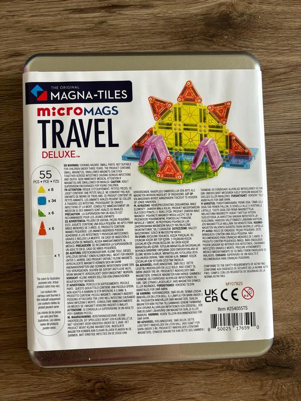 MAGNA-TILES® microMAGS Travel Set Deluxe 55-Piece Magnetic