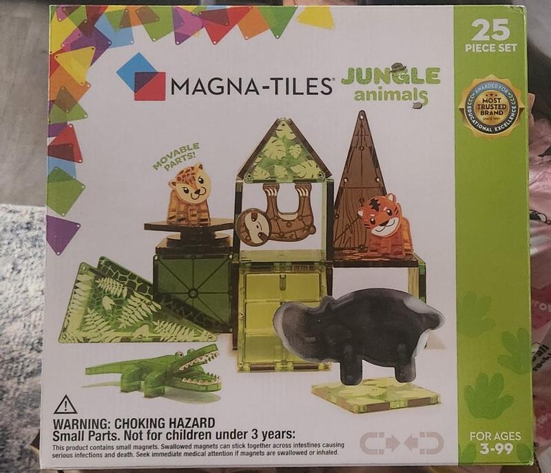 Magna-Tiles Jungle Animals 25 Piece Set - Magna-Tiles STEM Toys