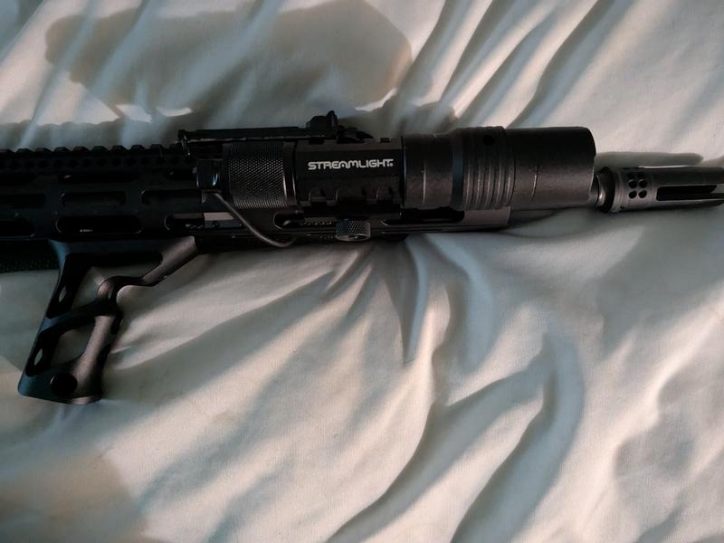 Tactical light attached to section