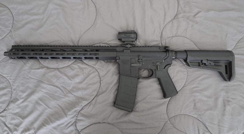 Magpul grip, stock and magazine