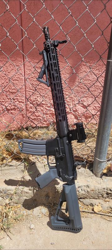 Carbine dressed in Magpul Gray