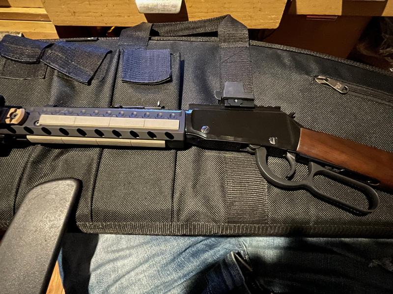 Henry with Ranger Point Precision forend and Magpul Type 1 M-Lok rail covers