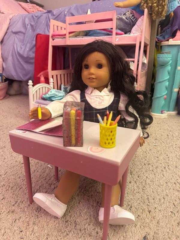 Our Generation Coffee Shop School Dreams 18-inch Doll Desk Our