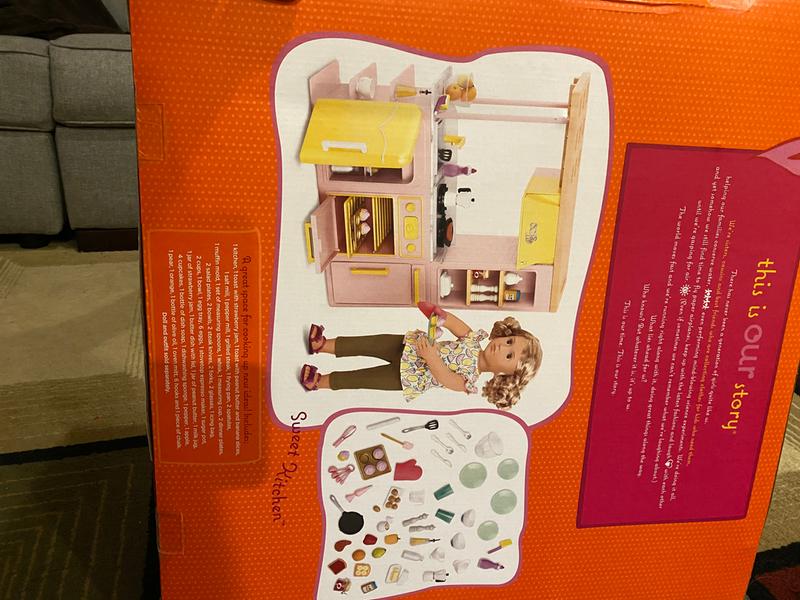 Red Gourmet Kitchen, Dollhouse Cooking Furniture