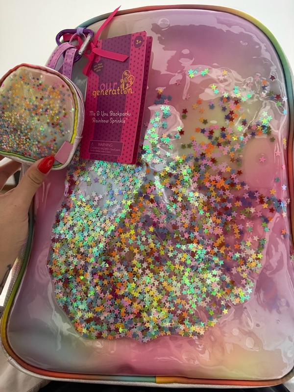 justice mini backpack for dolls Owl Flip Sequin (B) : ,   youll find a print of a scrap of paper with a note that reads Justice Girls' Floral Mini Backpack