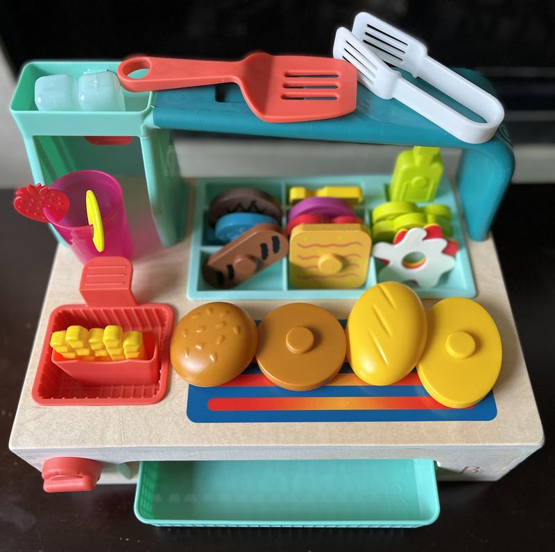 Fisher Price Fun with Food Kitchen Blue Ice Cube Tray And Tongs Pretend  Play