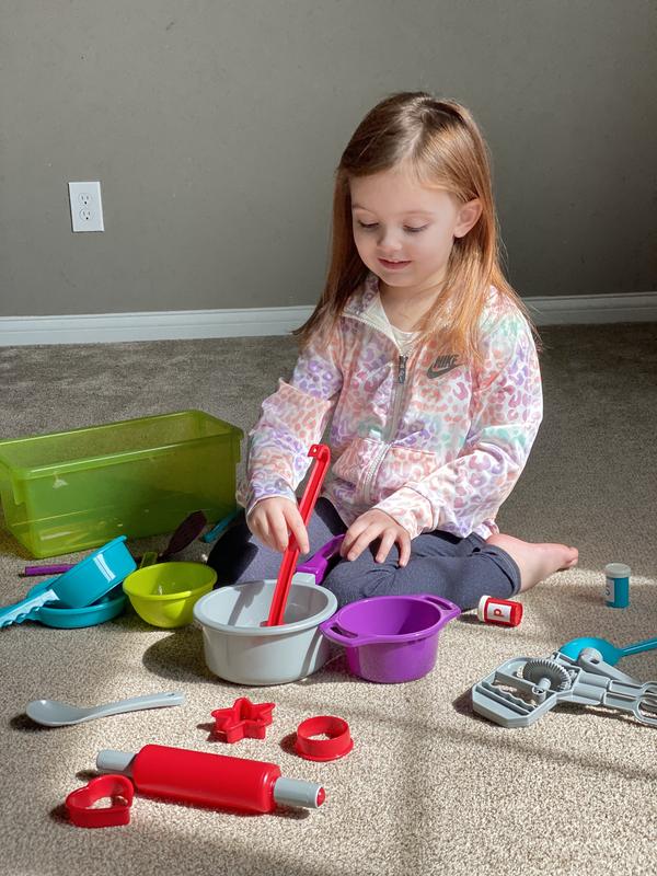 Cocina Madera Infantil Mini Chef Con Accesorios Battat