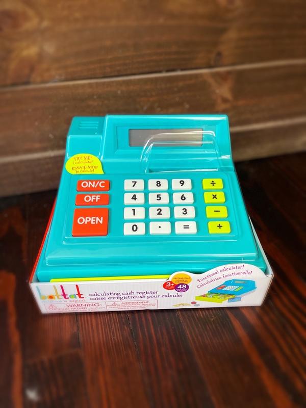 Cash Register Just Like Home Green Playset With Scanner
