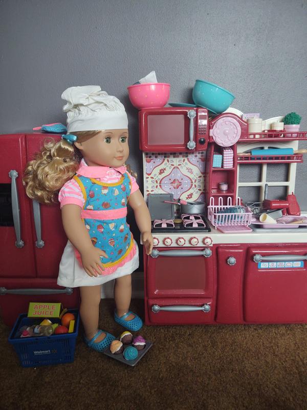 Our Generation Doll by Battat- Jenny 18 Deluxe Posable Baking Fashion  Doll- for Girls Aged 3 Years & Up