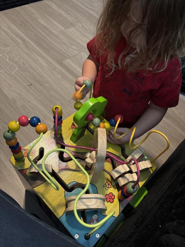 Zany Zoo | Wooden Activity Cube | B. toys