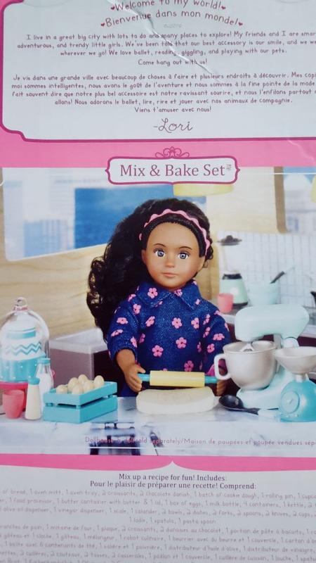 Lori doll mix & deals bake accessory set