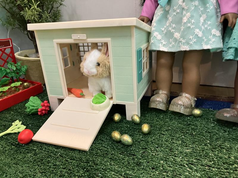 Bunny Hutch Set Plush Rabbit Pet House Our Generation