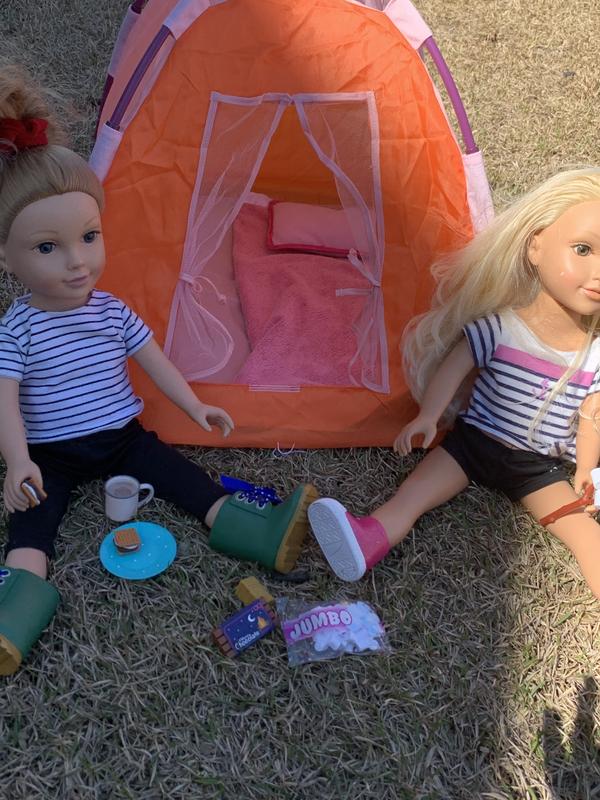 All Night Campsite Tent & Camping Set for 18-inch Dolls