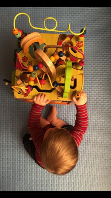 Zany Zoo | Wooden Activity Cube | B. toys