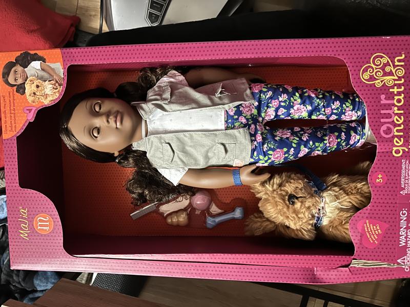 Malia, 18-inch Doll & Pet Set