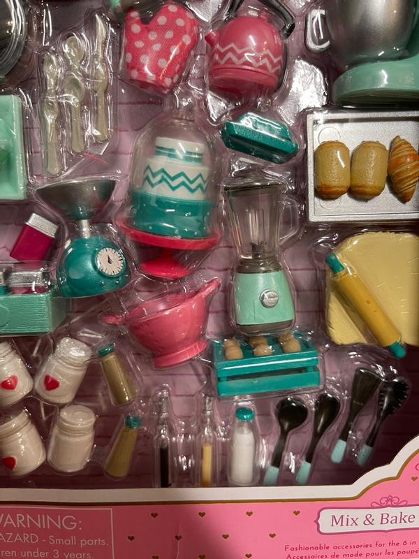 Mix & Bake, 6-inch Doll Kitchen Accessories