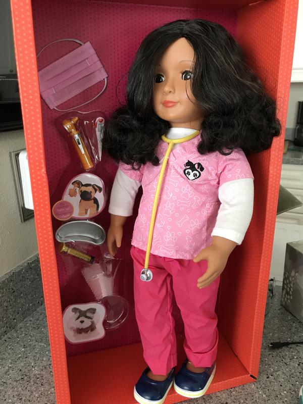 Paloma Vet Doll 18 inch Vet Doll Brown Eyes Our Generation