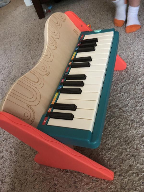 B-Toys - Piano infantil con micrófono Cat 4xAA