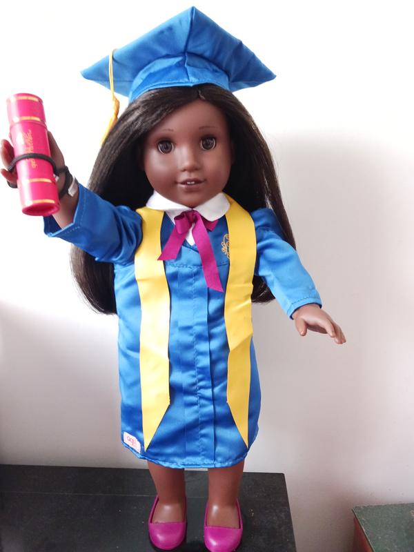 American girl doll graduation 2024 gown