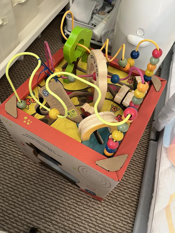 Zany Zoo | Wooden Activity Cube | B. toys