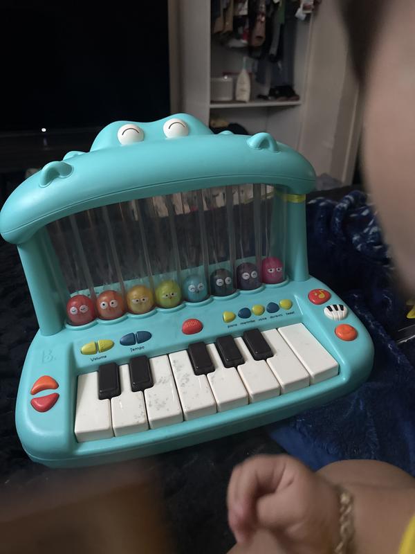 B. toys - Hipopótamo Pop - Teclado de Juguete - Tocar el Piano - Canciones, Sonidos y Luces