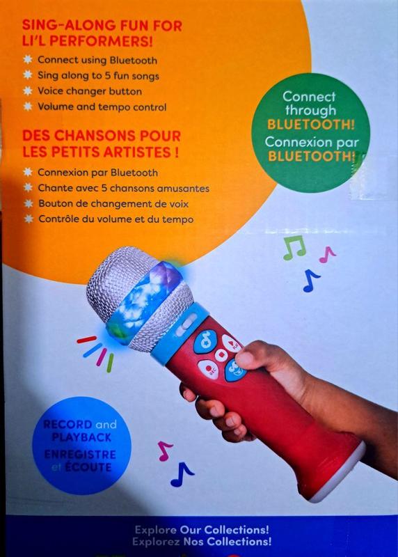 Musical Light Show Microphone | Kids Wireless Microphone | Battat