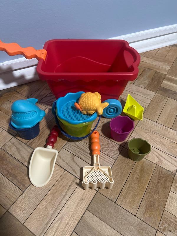B. Toys Wavy-Wagon Chariot Plage Avec 11 Jouets Sable Et Eau - Dès 18 Mois