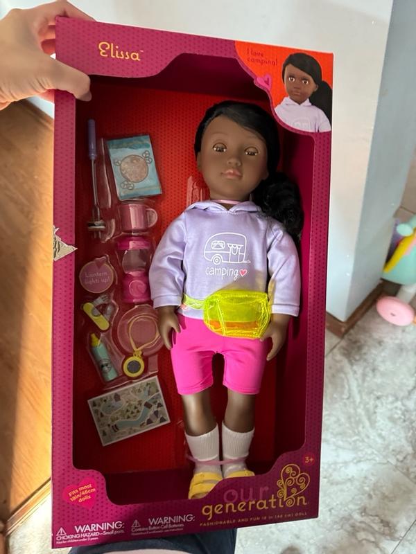 Our Generation Elissa 18'' Camping Doll & Accessories Set : Target