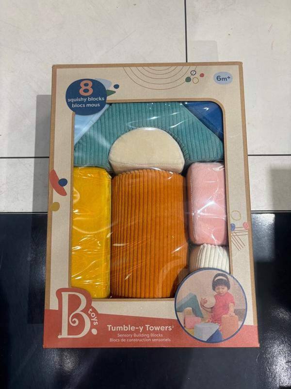 Tumble-y Towers | Sensory Building Blocks | B. toys