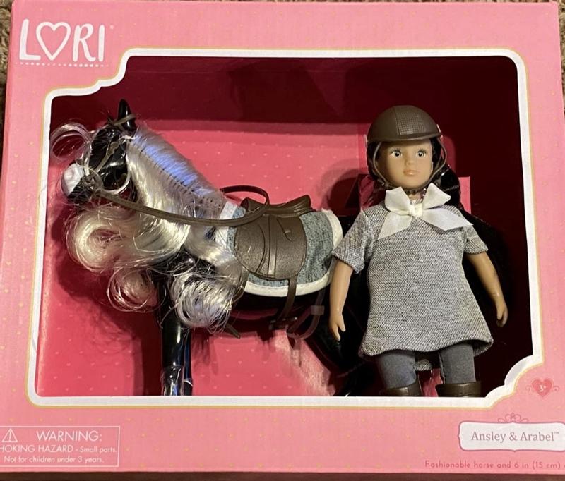 Doll with Horse Playset Toy for Girls Pony Rider Set with Fashion Doll  Horse and Riding Helmet for Kids Ages 3 Years and Up