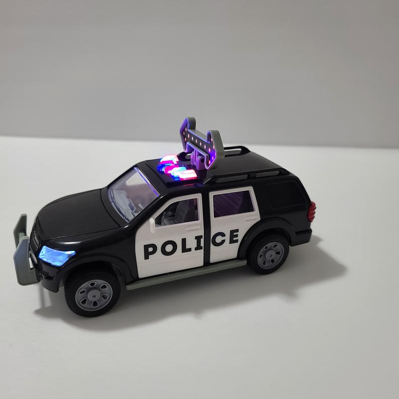 Police Car Toy Car Driven By Battat Micro 1124 Scale Police