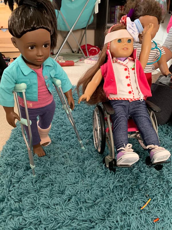 Our generation doll wheelchair best sale and crutches