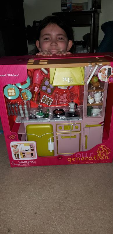 Kitchen Set Red 18” Dolls - Our Generation American Doll - baby