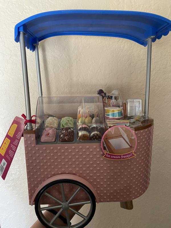 Two Scoops Ice Cream Cart  Our Generation 18-inch Dolls