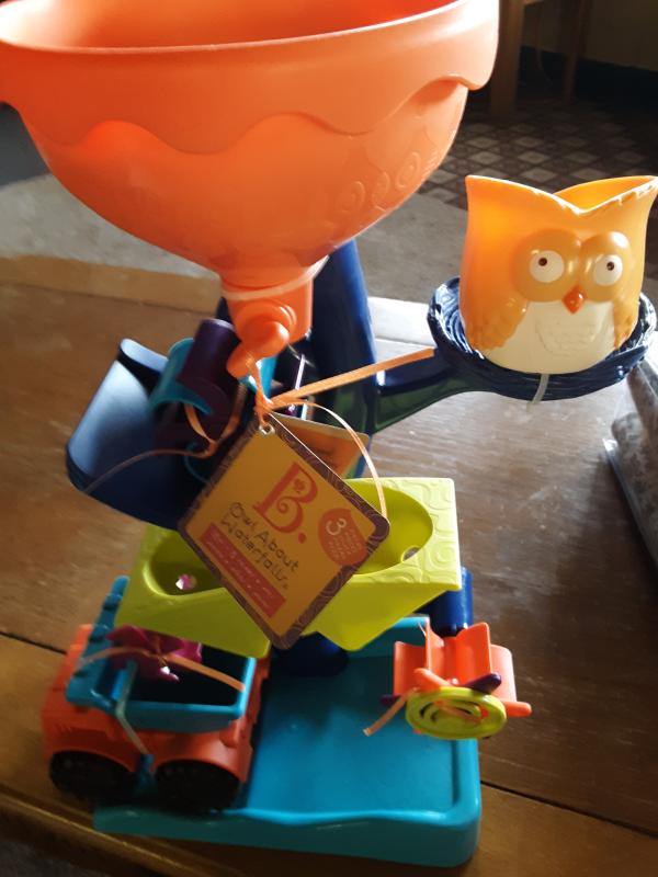 Preschool Baby Bath Toy 18 m+ Owl About Waterfalls Water Wheel toys by Battat B 