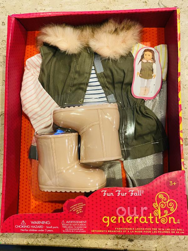 Our Generation Regular Winter Outfit for 18 Dolls - Fuzzy Feelings 