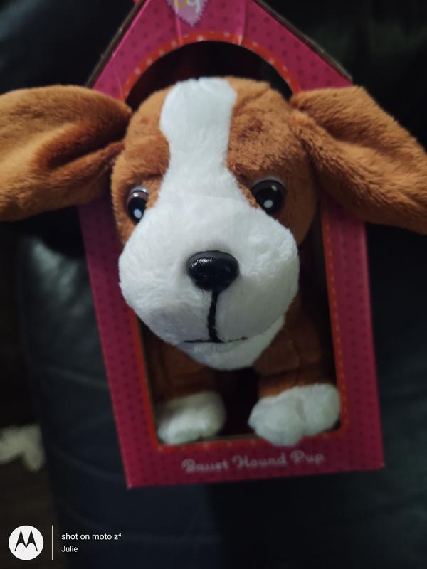 Our Generation Basset Hound Pup Pet Dog Plush with Posable Legs