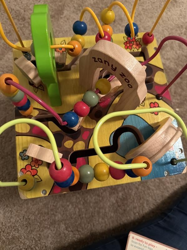 Zany Zoo | Wooden Activity Cube | B. toys