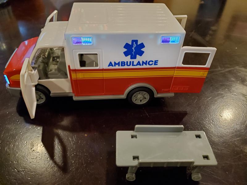 toy ambulance with lights and siren