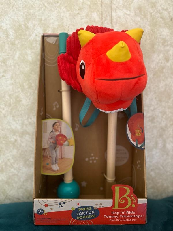 Hop 'n' Ride – Tommy Triceratops | Hobby Horse | B. toys – B