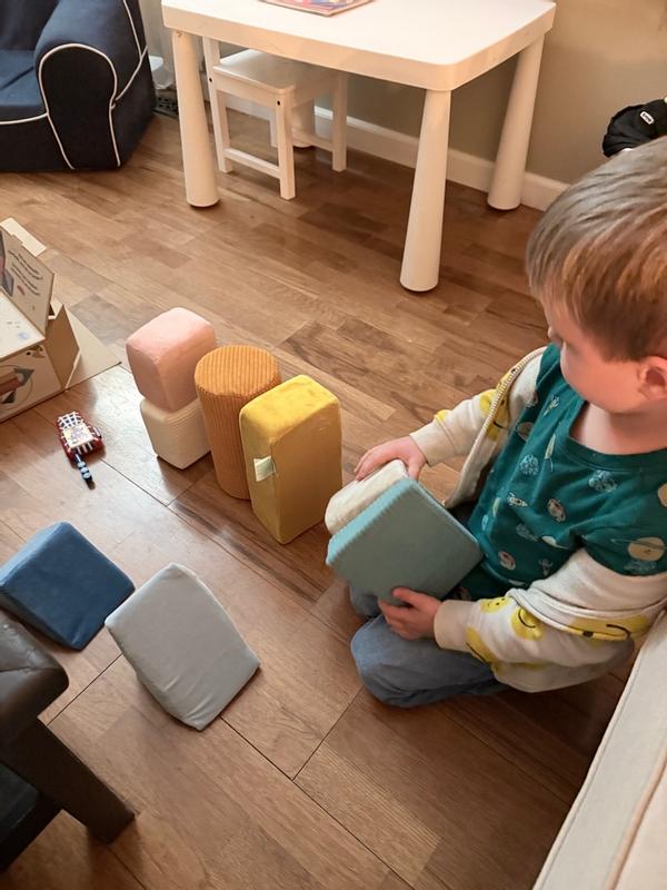 Tumble-y Towers | Sensory Building Blocks | B. toys