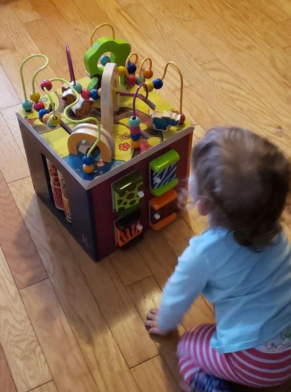 Zany Zoo Wooden Activity Cube Toys