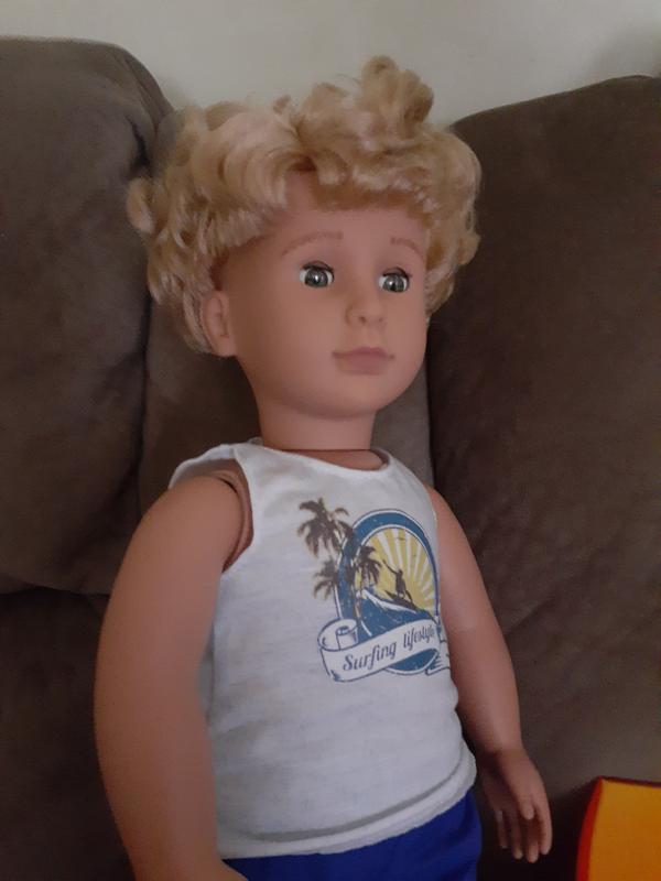 Gabe Boy Doll, 18-inch Doll Blonde Green Eyes